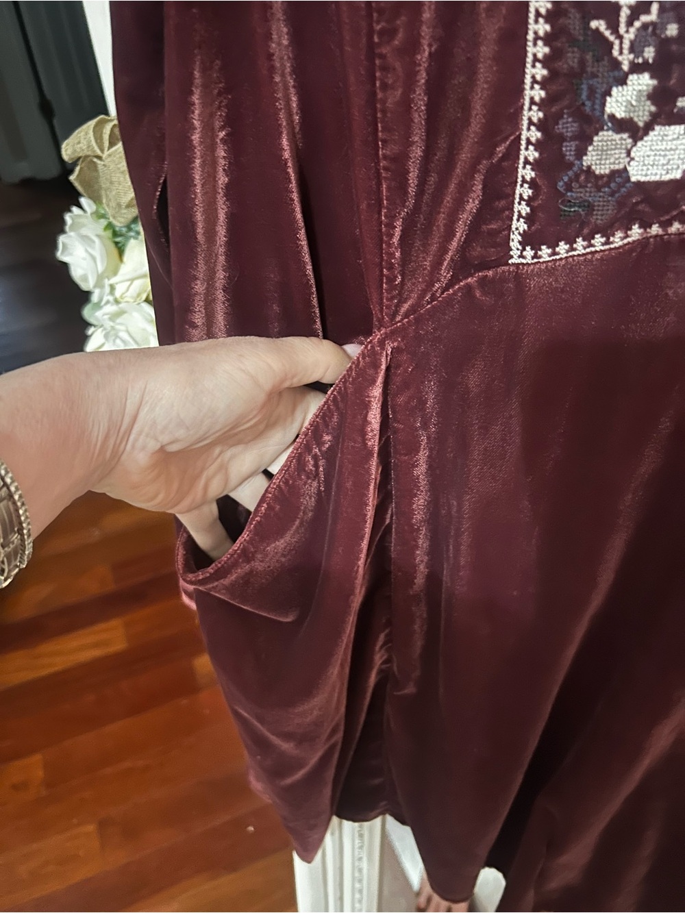 Free people always and forever velvet mini dress XL - Picture 6 of 11